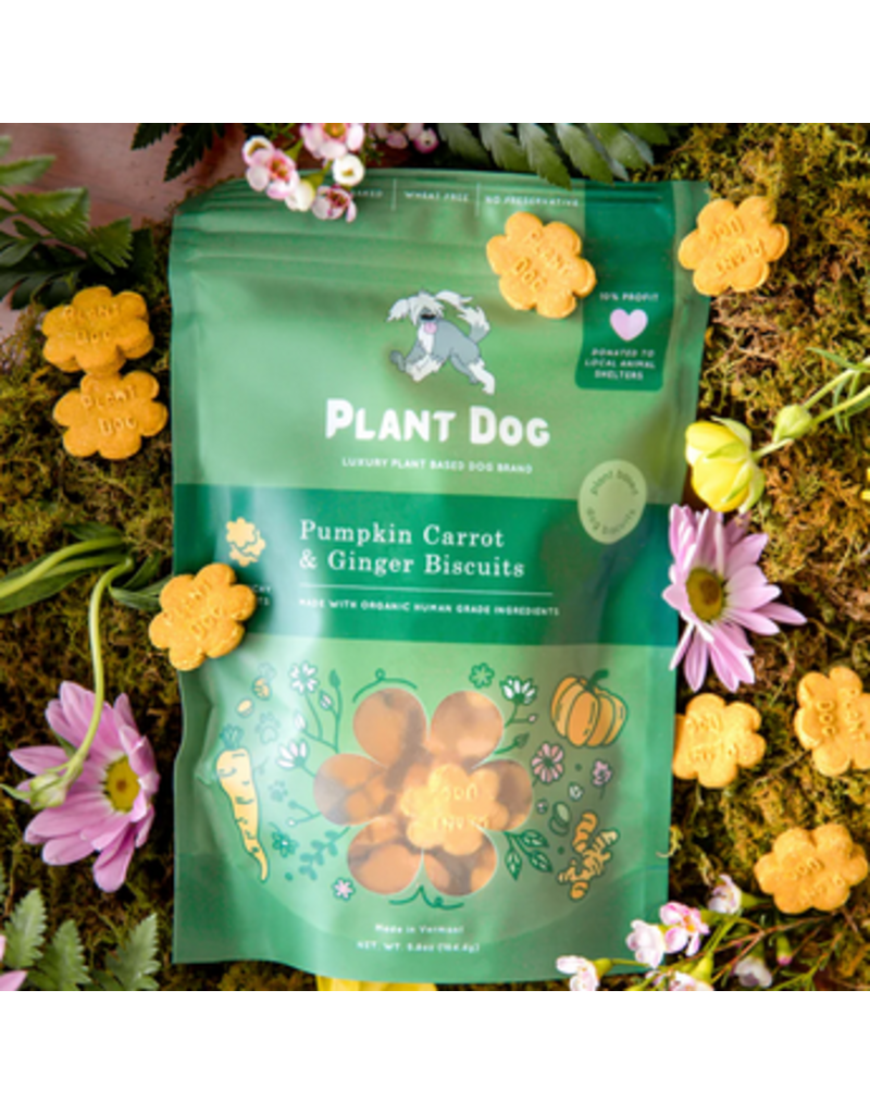 Plant Dog LLC Plant Dog Treats | Pumpkin, Carrot, & Ginger Biscuits 5.8 oz