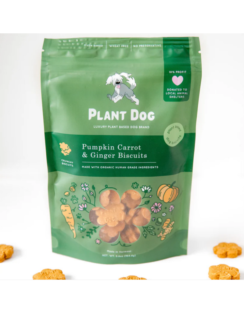 Plant Dog LLC Plant Dog Treats | Pumpkin, Carrot, & Ginger Biscuits 5.8 oz