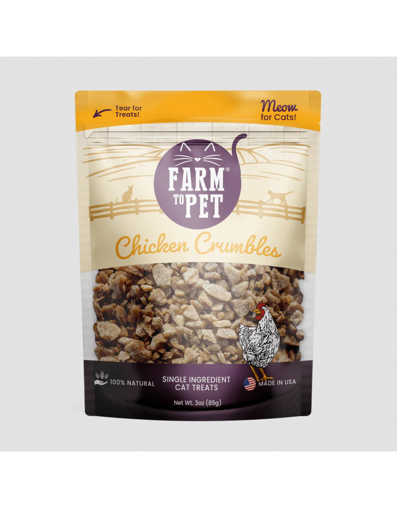 Farm to Pet Farm to Pet Cat Treats | Chicken Crumbles 3 oz