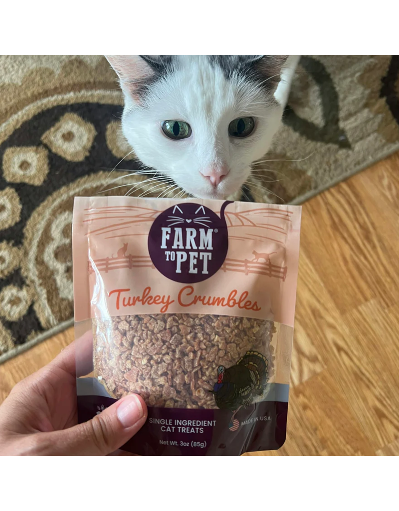 Farm to Pet Farm to Pet Cat Treats | Turkey Crumbles 3 oz