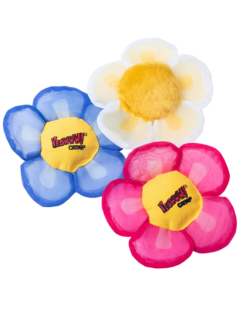 Yeowww! Yeowww! Catnip Cat Toys | Daisy Flower Top Pink