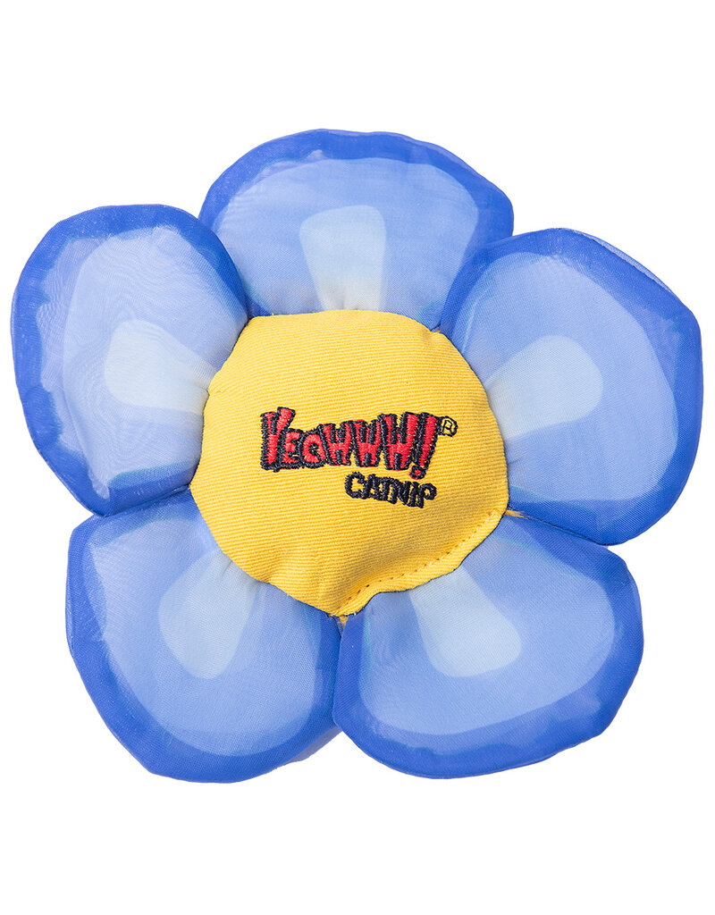 Yeowww! Yeowww! Catnip Cat Toys | Daisy Flower Top Blue