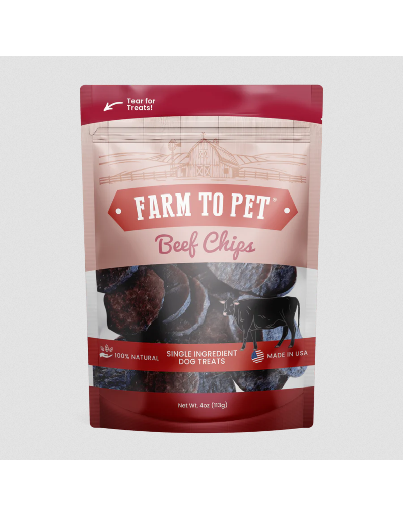 Farm to Pet Farm to Pet Dog Treats | Beef Chips 4 oz