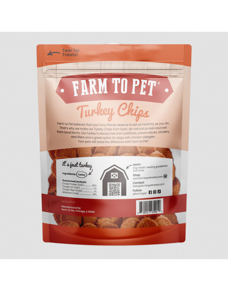 Farm to Pet Farm to Pet Dog Treats | Turkey Chips 12 oz