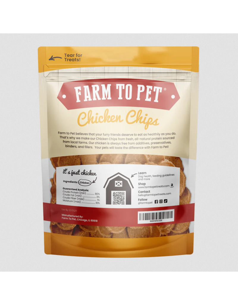 Farm to Pet Farm to Pet Dog Treats | Chicken Chips 12 oz