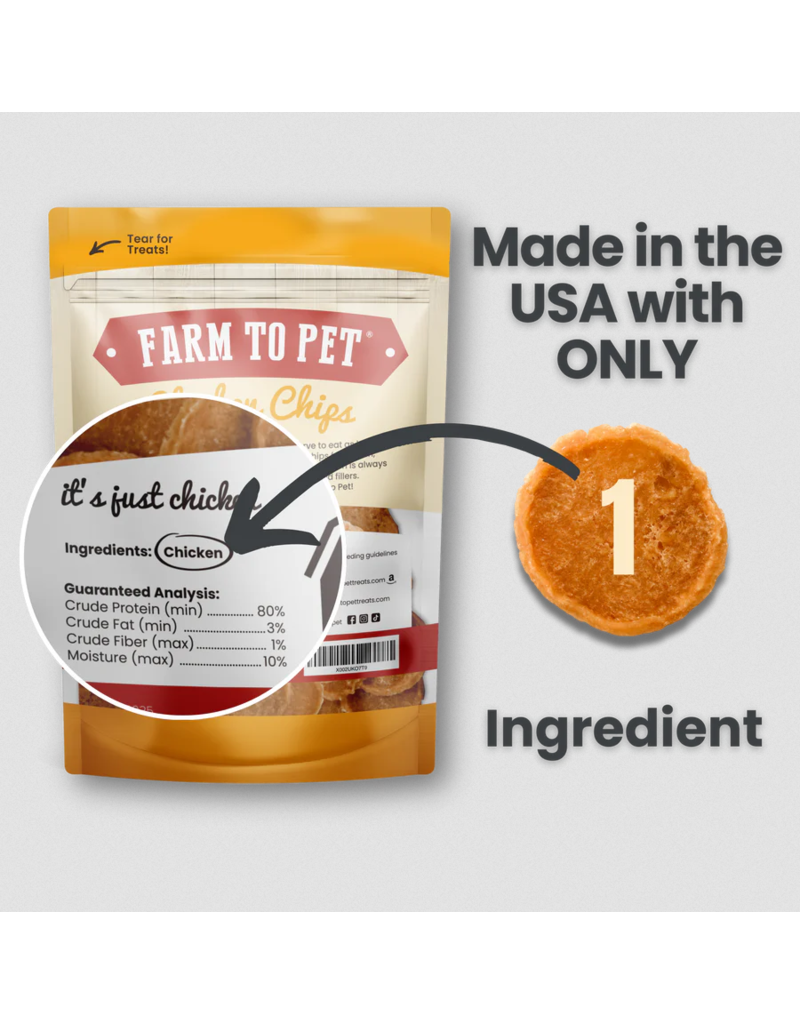 Farm to Pet Farm to Pet Dog Treats | Chicken Chips 4 oz