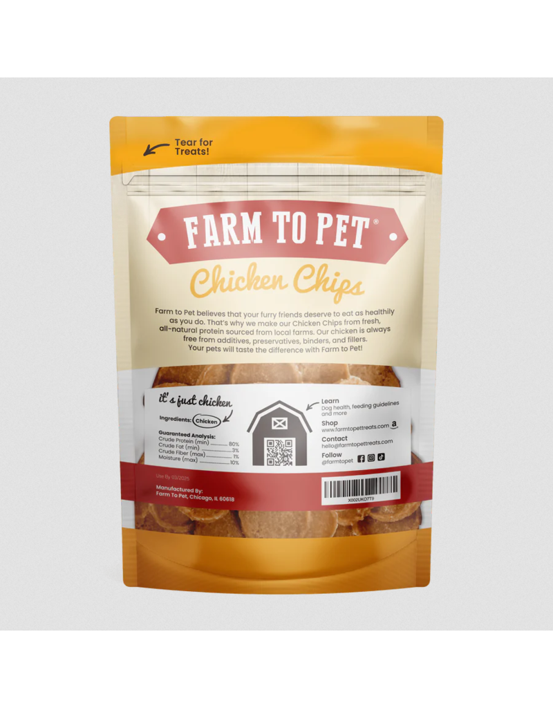 Farm to Pet Farm to Pet Dog Treats | Chicken Chips 4 oz