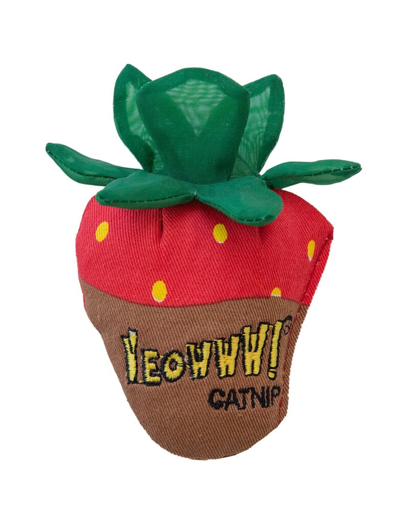 Yeowww! Yeowww! Catnip Cat Toys | Strawberries 3 pack