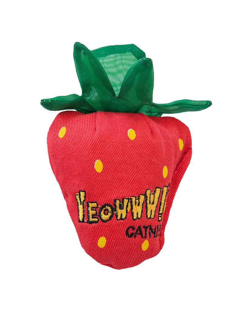 Yeowww! Yeowww! Catnip Cat Toys | Strawberries 3 pack