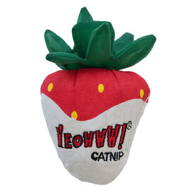 Yeowww! Yeowww! Catnip Cat Toys | Strawberry White Chocolate Dipped