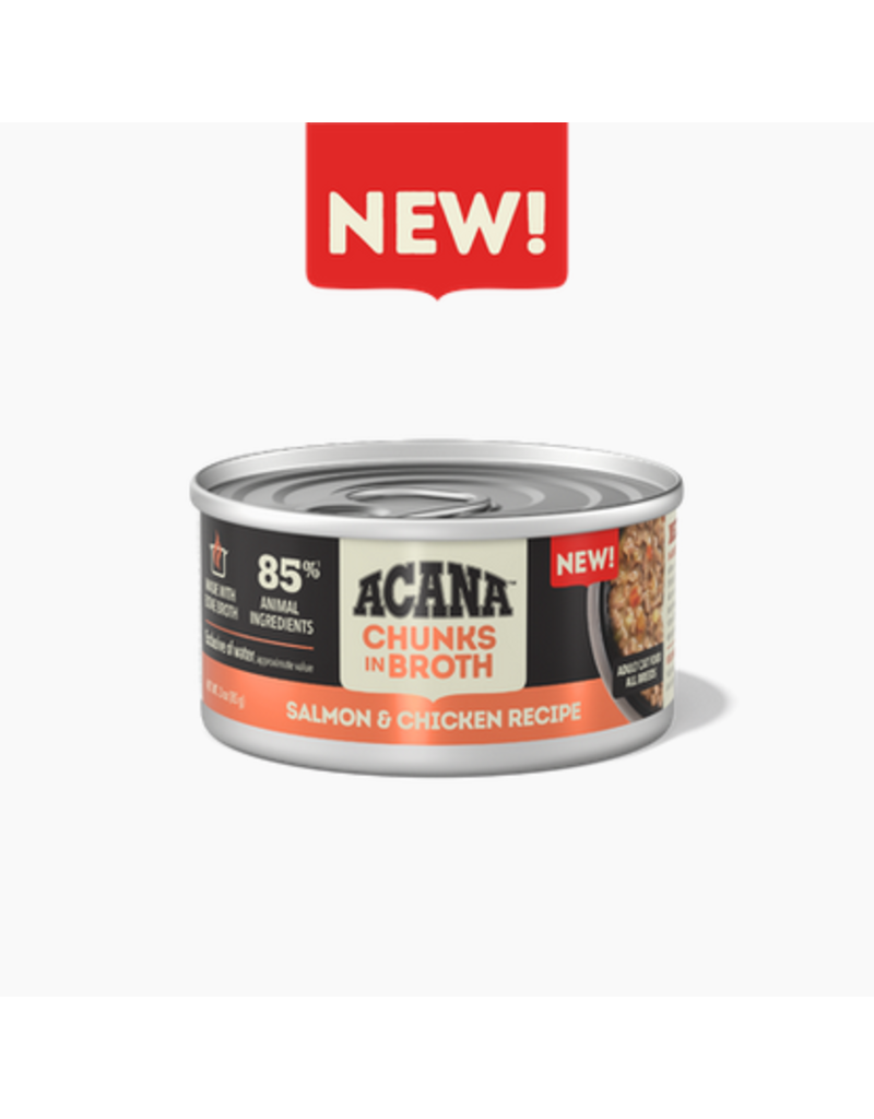 Acana Acana Canned Cat Food | Salmon & Chicken Chunks in Bone Broth 3 oz CASE/12