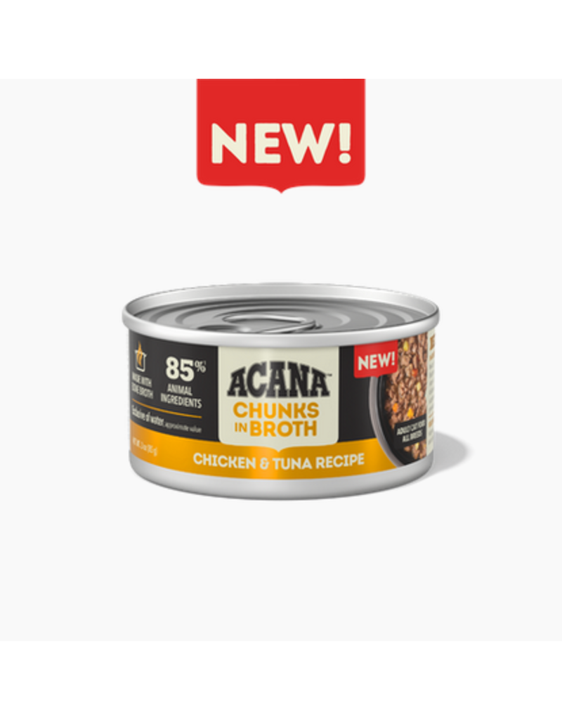 Acana Acana Canned Cat Food | Chicken & Tuna Recipe Chunks in Bone Broth 3 oz CASE/12