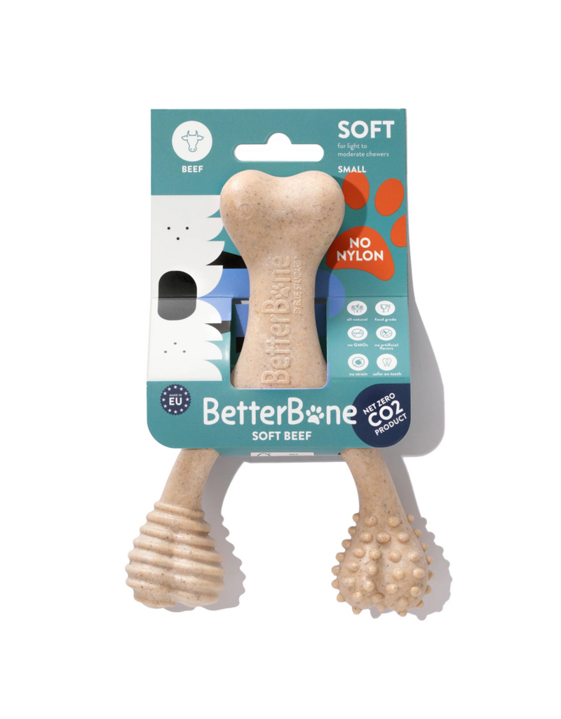 Better Bone Better Bone Chew Toy | Soft Beef Wishbone Small