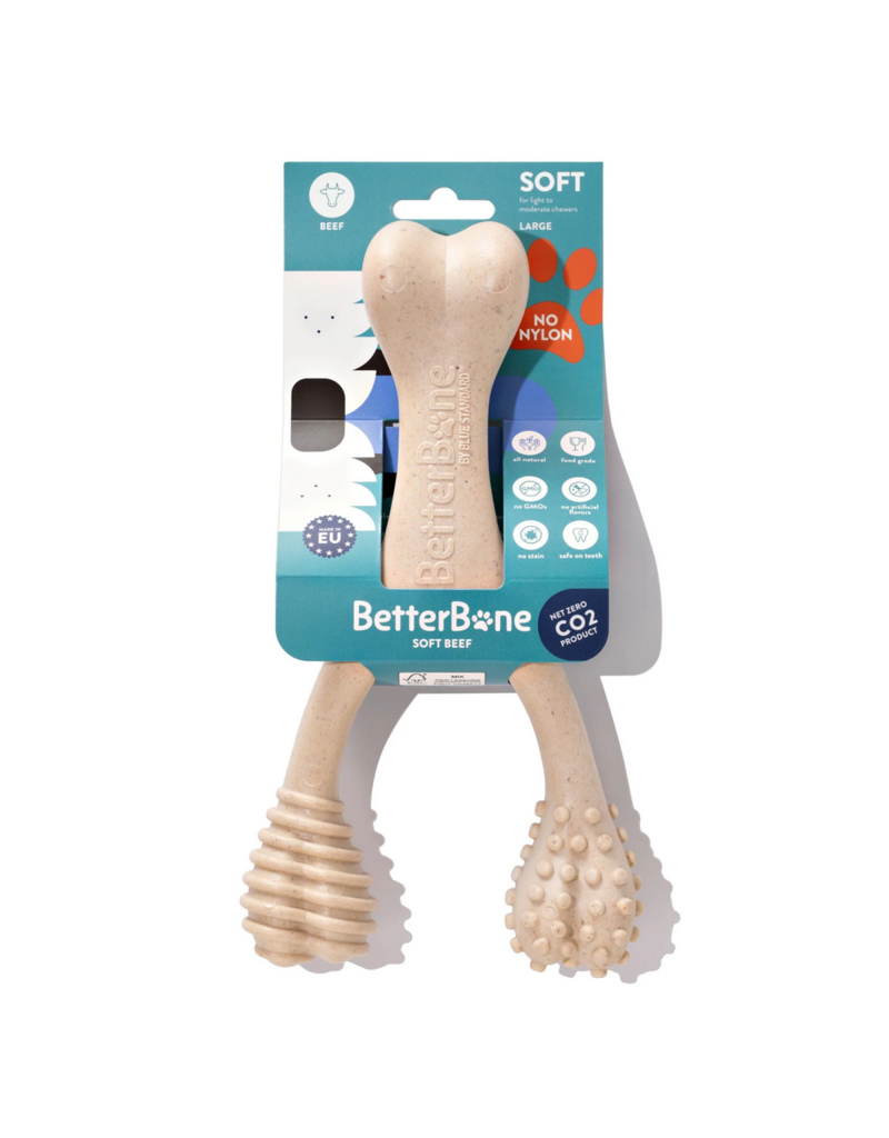 Better Bone Better Bone Chew Toy | Soft Beef Wishbone Large