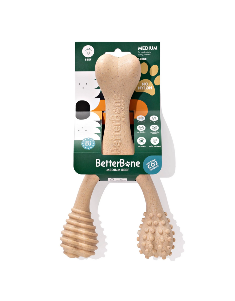 Better Bone Better Bone Chew Toy | Medium Beef Wishbone Large