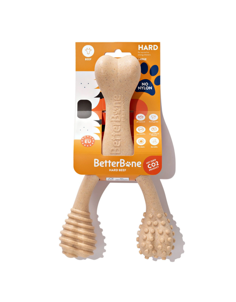 Better Bone Better Bone Chew Toy | Hard Beef Wishbone Large