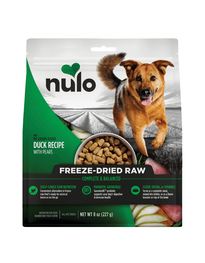 Nulo Nulo Freeze Dried Dog Food | Duck & Pear Recipe 8 oz