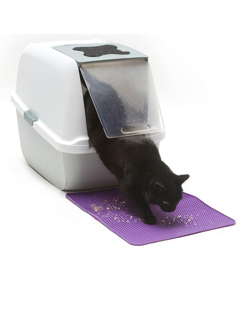 Messy Mutts Messy Cats | Litter Mat Purple