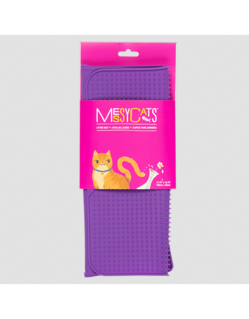 Messy Mutts Messy Cats | Litter Mat Purple