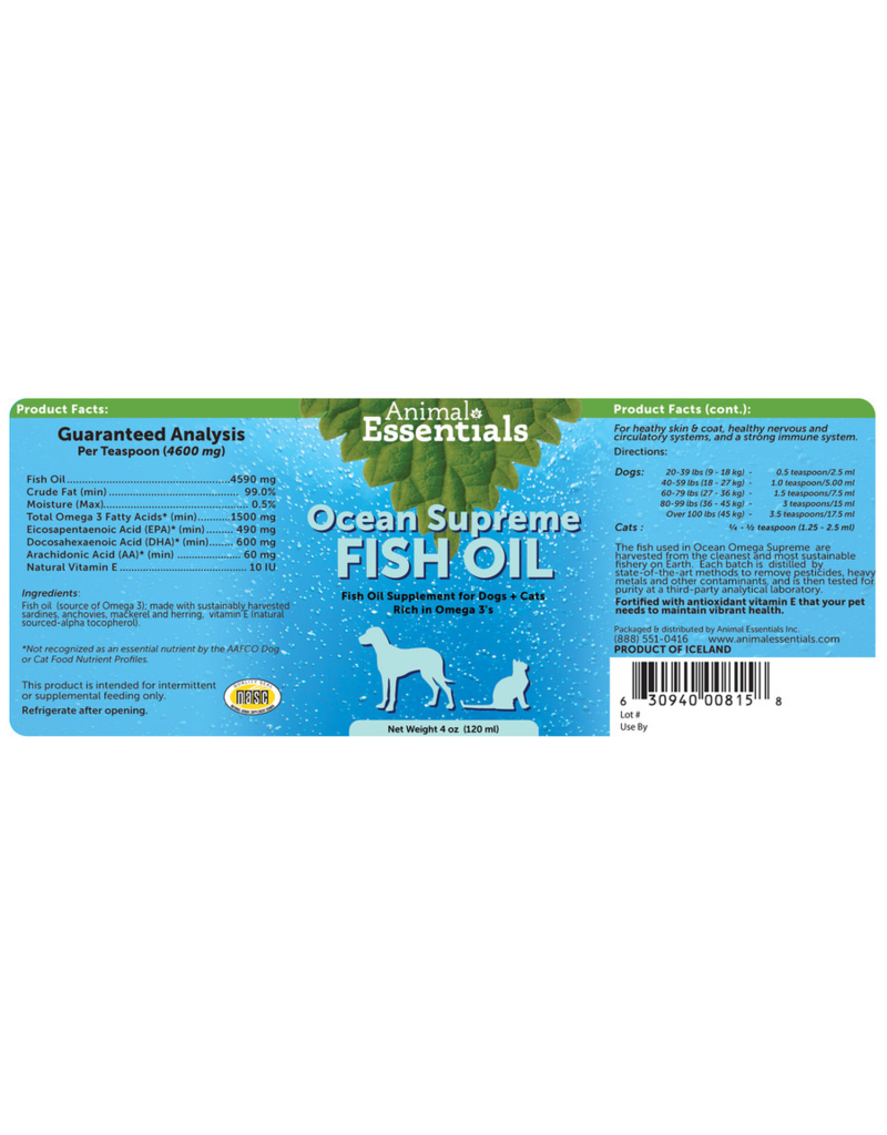 Animal Essentials Animal Essentials Supplements | Sea-Omega Fish Oil 8.5 oz