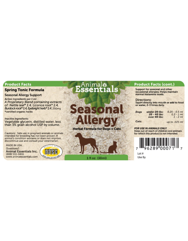 Animal Essentials Animal Essentials Supplements | Seasonal Allergy 2.8 oz