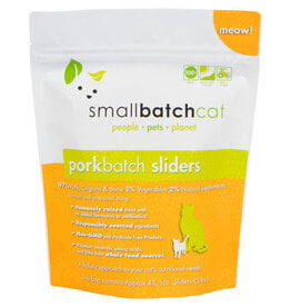 Smallbatch Pets Smallbatch Frozen Cat Food 1 oz Sliders  | Pork 3 lbs CASE (*Frozen Products for Local Delivery or In-Store Pickup Only. *)