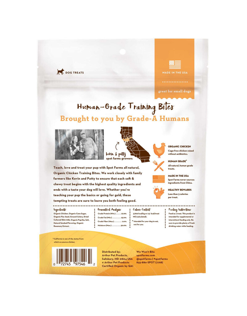 Spot Farms Dog Treats | Chicken Bites Training Treats 6 oz