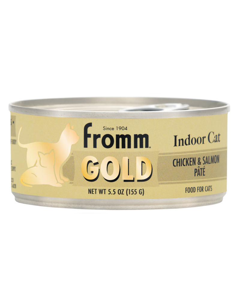 Fromm Fromm Gold Canned Cat Food | Indoor Hairball Chicken & Salmon Pate 3 oz CASE/12