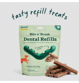 Woof Woof Bite N Brush | Chicken Recipe Refill Chews 18 ct