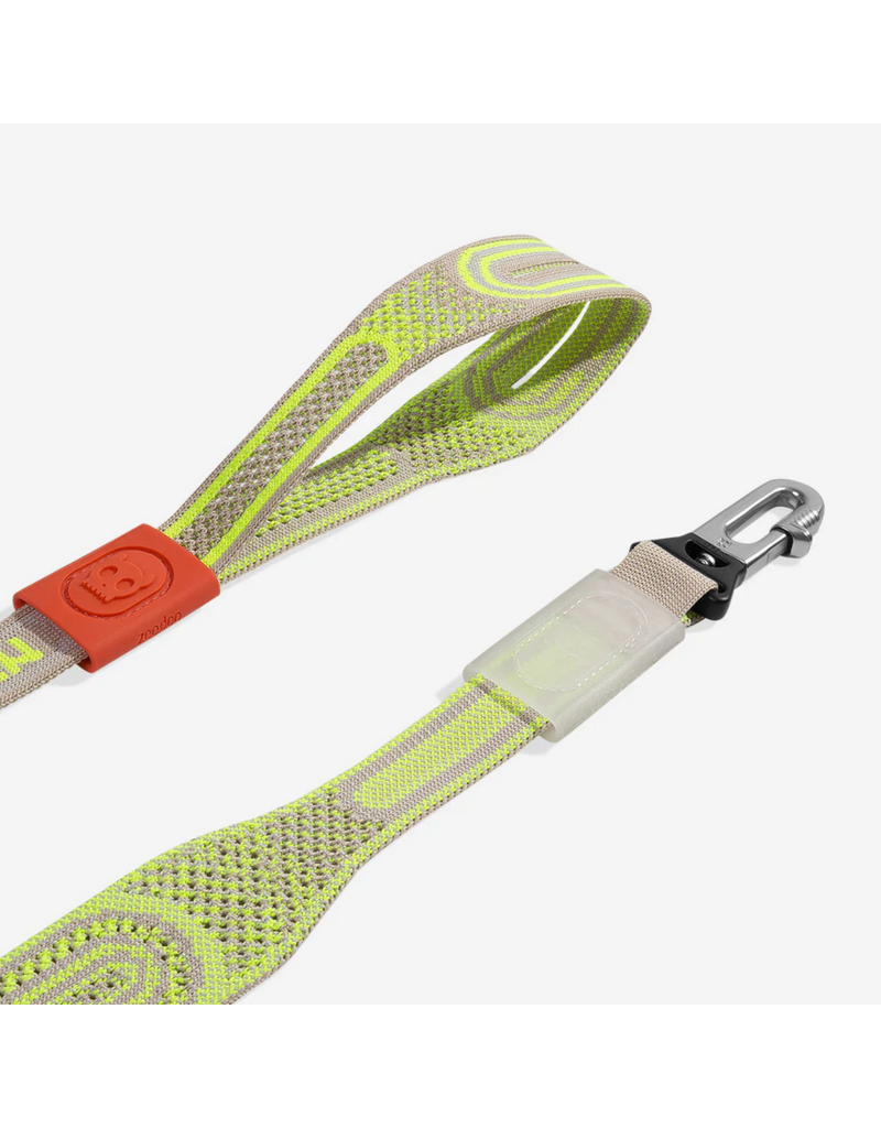 Zee.Dog Zee Dog Nit Leash | 3D Knit Gluten Beige & Green 3'