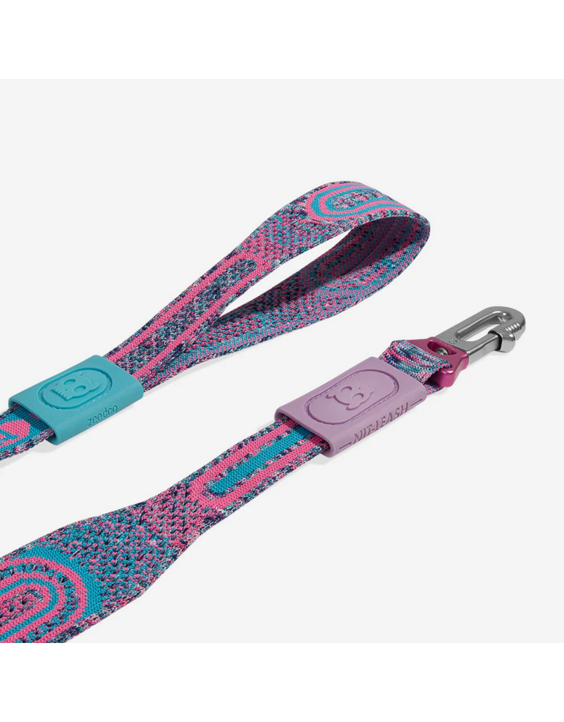 Zee.Dog Zee Dog Nit Leash | 3D Knit Candy Pink & Blue 3'