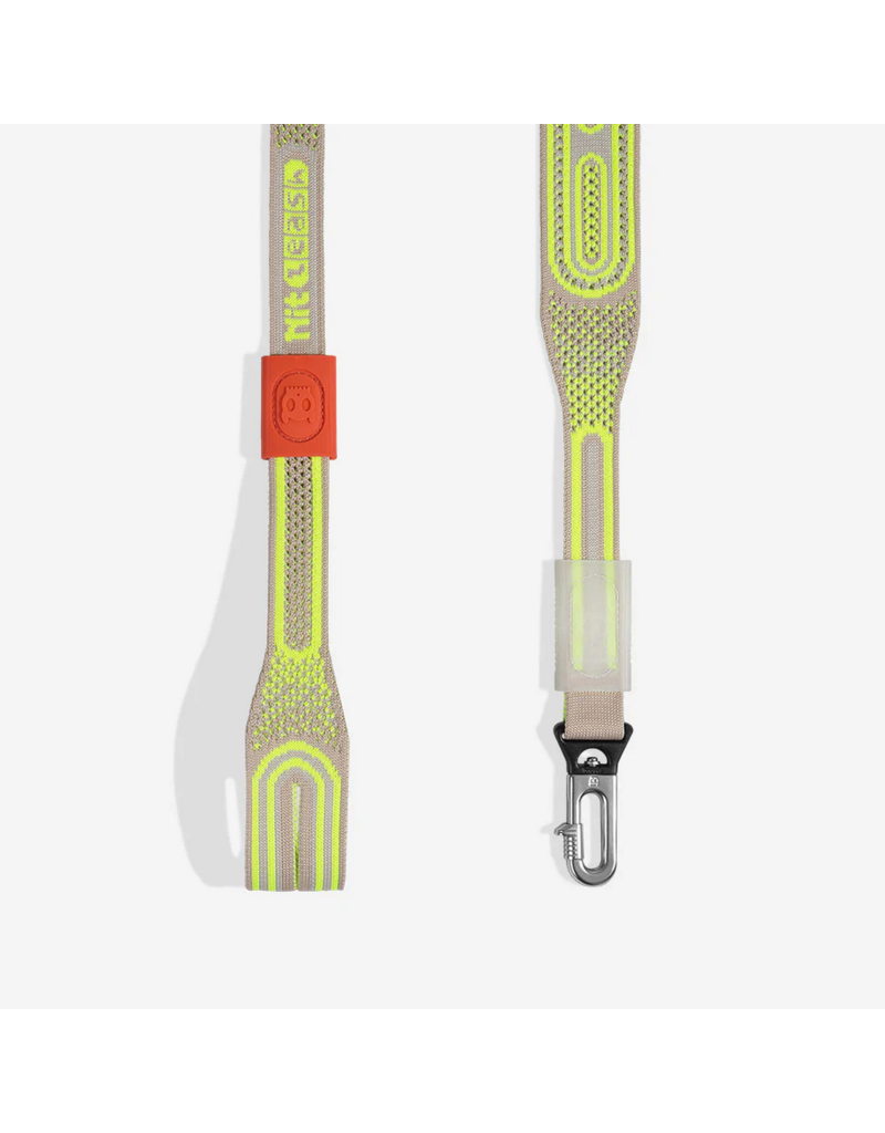 Zee.Dog Zee Dog Nit Leash | 3D Knit Gluten Beige & Green 3'