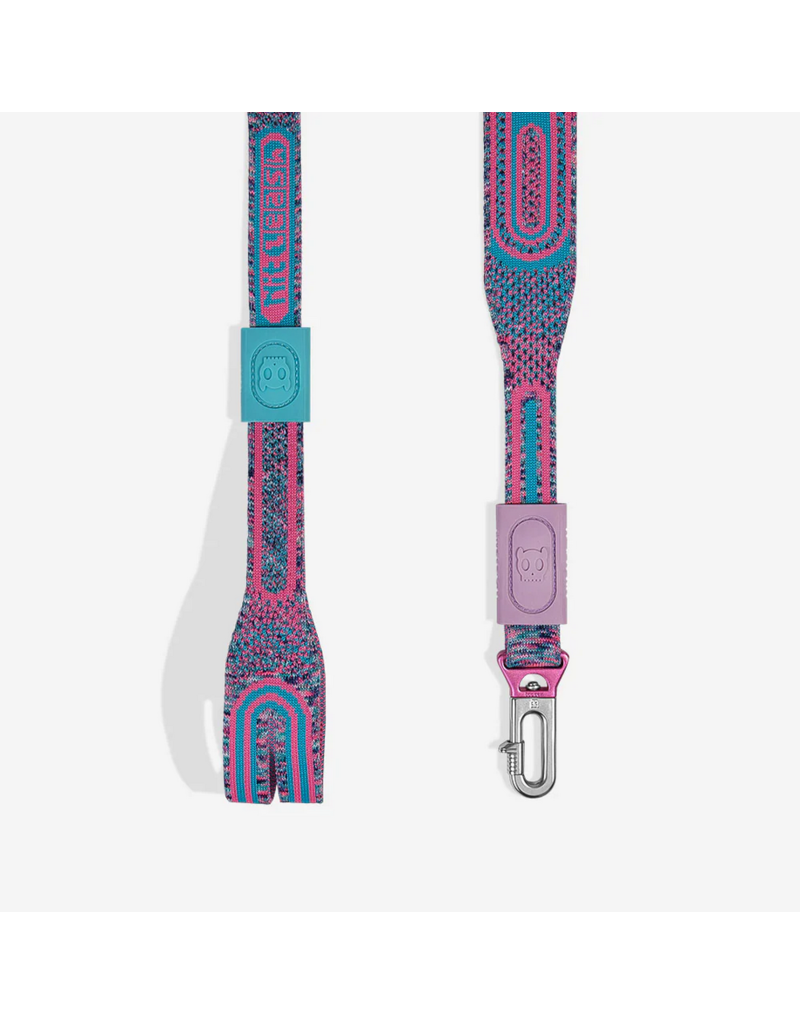 Zee.Dog Zee Dog Nit Leash | 3D Knit Candy Pink & Blue 3'