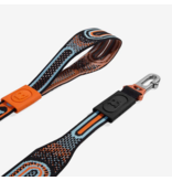 Zee.Dog Zee Dog Nit Leash | 3D Knit Chron Black & Orange 3'