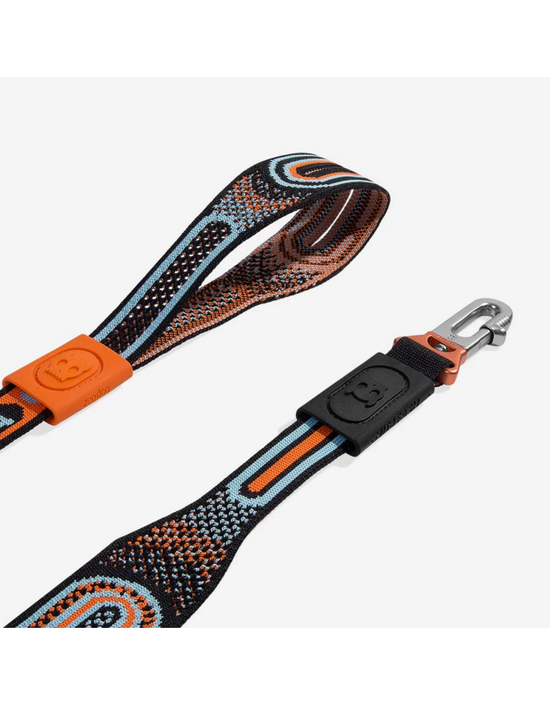 Zee.Dog Zee Dog Nit Leash | 3D Knit Chron Black & Orange 3'