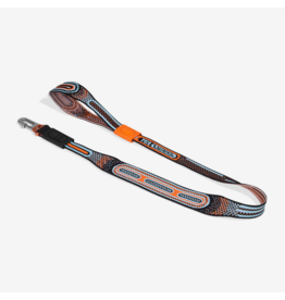 Zee.Dog Zee Dog Nit Leash | 3D Knit Chron Black & Orange 3'