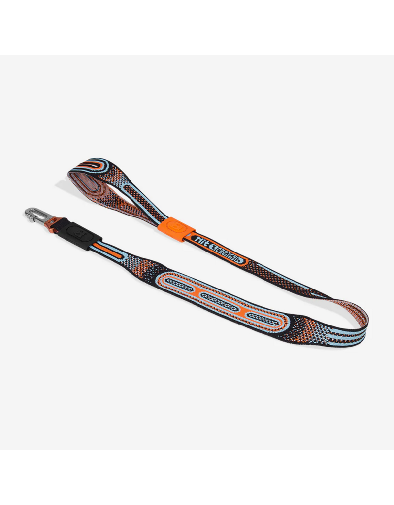Zee.Dog Zee Dog Nit Leash | 3D Knit Chron Black & Orange 3'