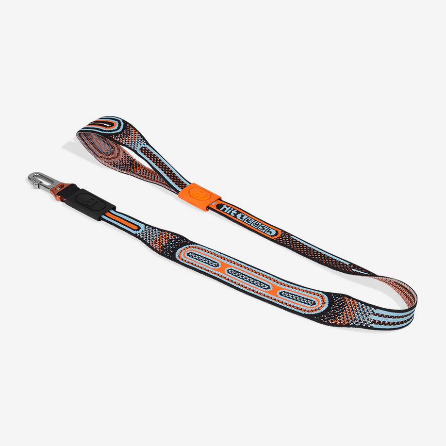 Zee Dog Nit Leash | 3D Knit Chron Black & Orange 3' - The Pet Beastro