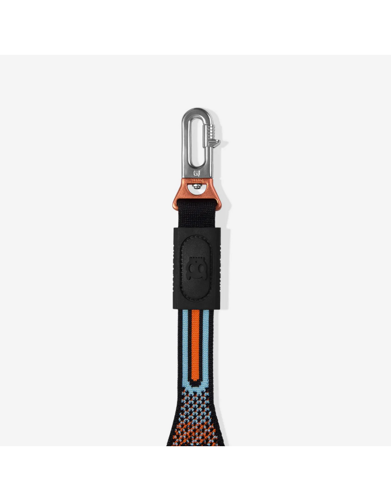 Zee.Dog Zee Dog Nit Leash | 3D Knit Chron Black & Orange 3'