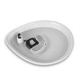 Pioneer Pet DISC/D Pioneer Pet Drinking Fountain | Raindrop Fountain Ceramic White 60 oz