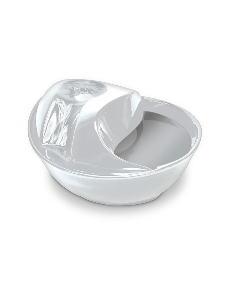 Pioneer Pet DISC/D Pioneer Pet Drinking Fountain | Raindrop Fountain Ceramic White 60 oz