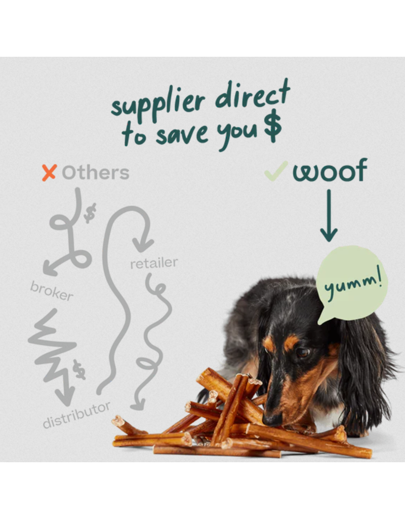 Woof Woof BullySafe | 6" Pure Collagen Chews 5 pack