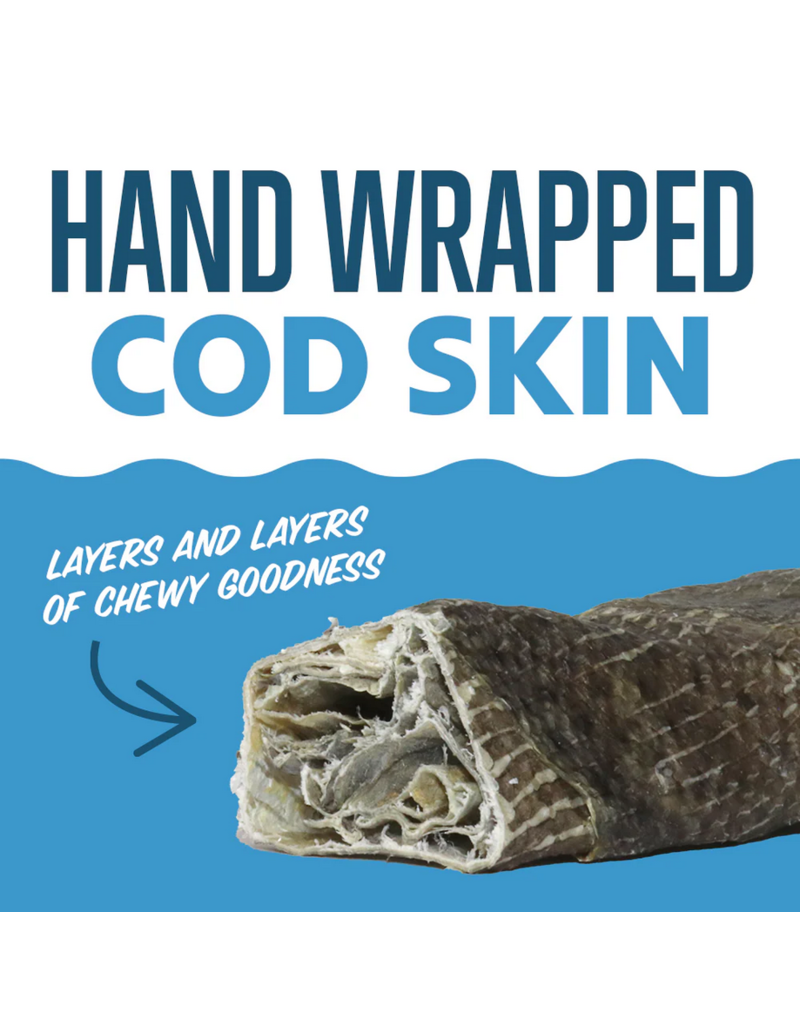 IcelandicPLUS Icelandic+ Chews | 5" Cod Skin Wrapped Chew Stick 24 pack