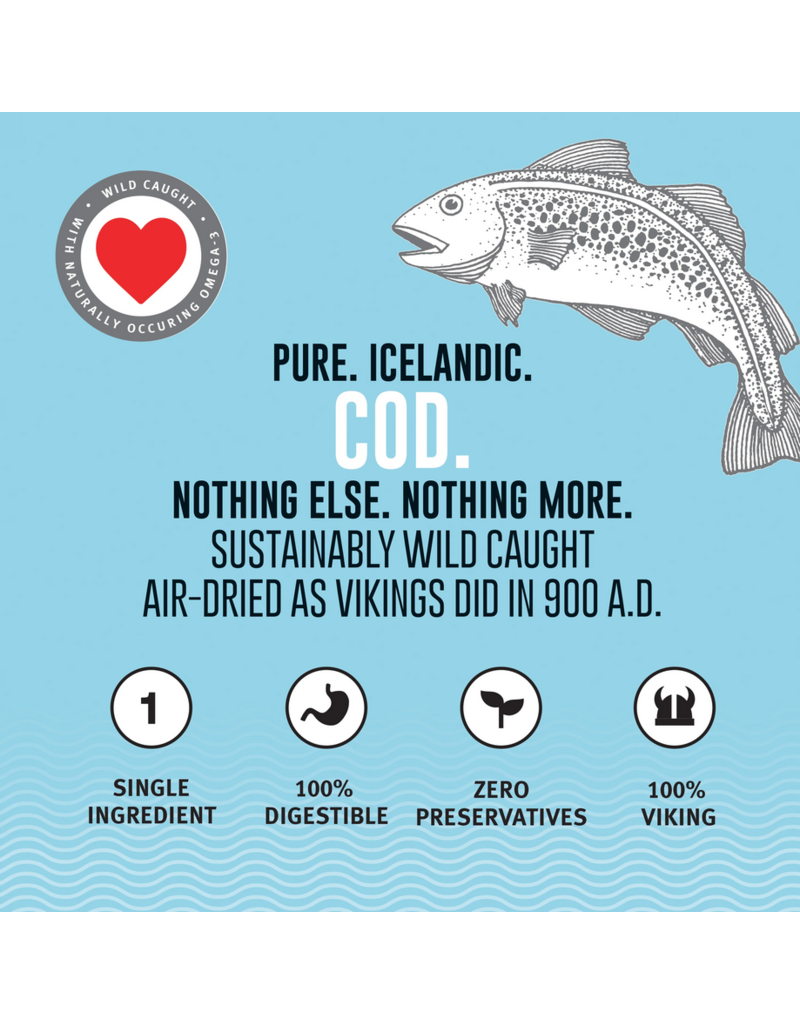 IcelandicPLUS Icelandic+ Chews | 5" Cod Skin Wrapped Chew Stick 24 pack