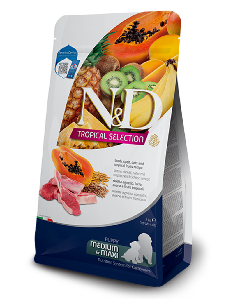 Farmina Pet Foods Farmina Tropical Selection Dog Kibble | Puppy Lamb, Spelt, Oats & Fruit 4.4 lb