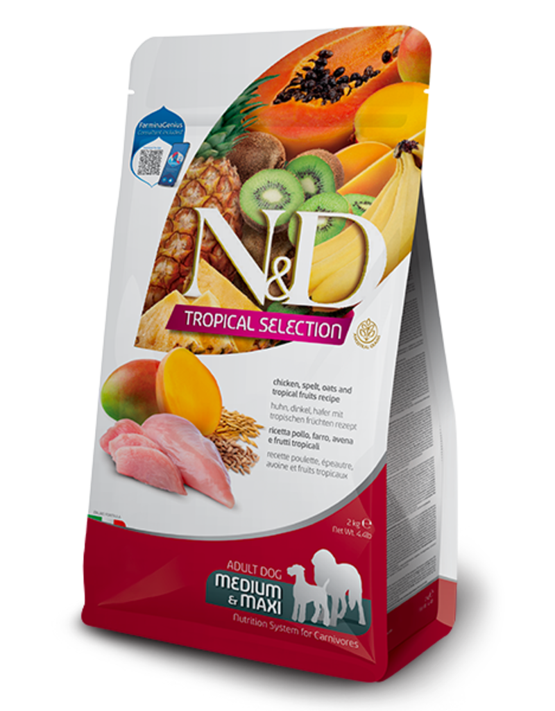 Farmina Pet Foods Farmina Tropical Selection Dog Kibble | Chicken, Spelt, Oats & Fruit 4.4 lb