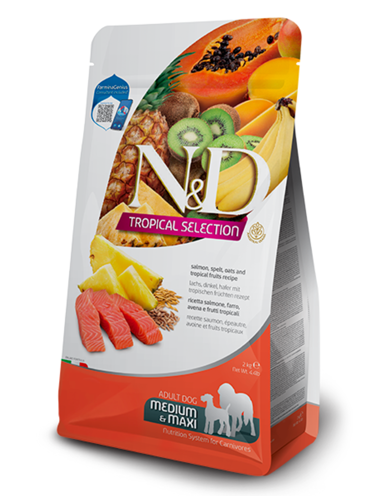 Farmina Pet Foods Farmina Tropical Selection Dog Kibble | Salmon, Spelt, Oats & Fruit 22 lb