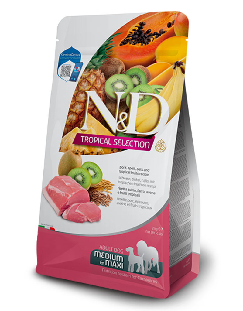 Farmina Pet Foods Farmina Tropical Selection Dog Kibble | Pork, Spelt, Oats & Fruit 4.4 lb
