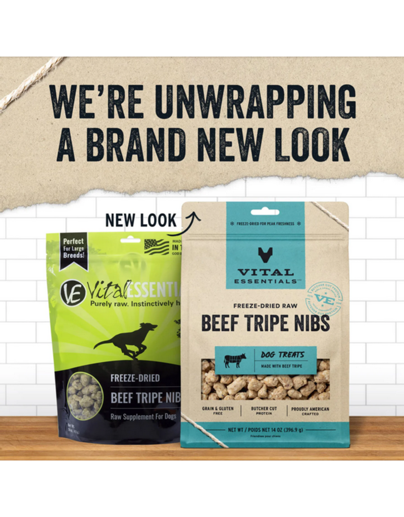 Vital Essentials Vital Essentials Freeze Dried Dog Treats | Beef Tripe Family Size 14 oz