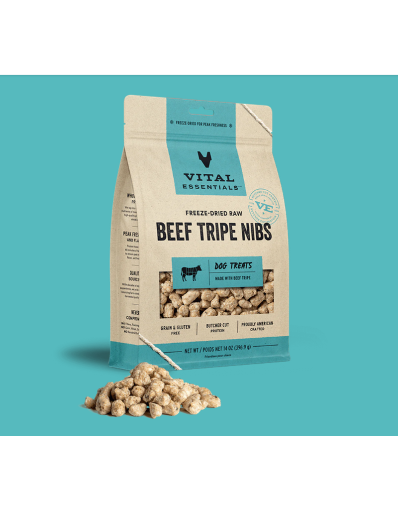 Vital Essentials Vital Essentials Freeze Dried Dog Treats | Beef Tripe Family Size 14 oz